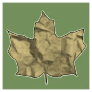 leaf shaped place mat table runner